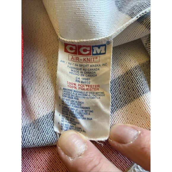 NHL Vintage CCM Calgary Flames Hockey Jersey Men's Small - Picture 8 of 12